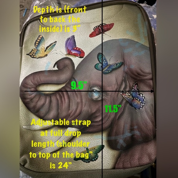 NWT Anuschka hand painted artwork on this beautiful leather bag. *dust bag incl* - Picture 16 of 16